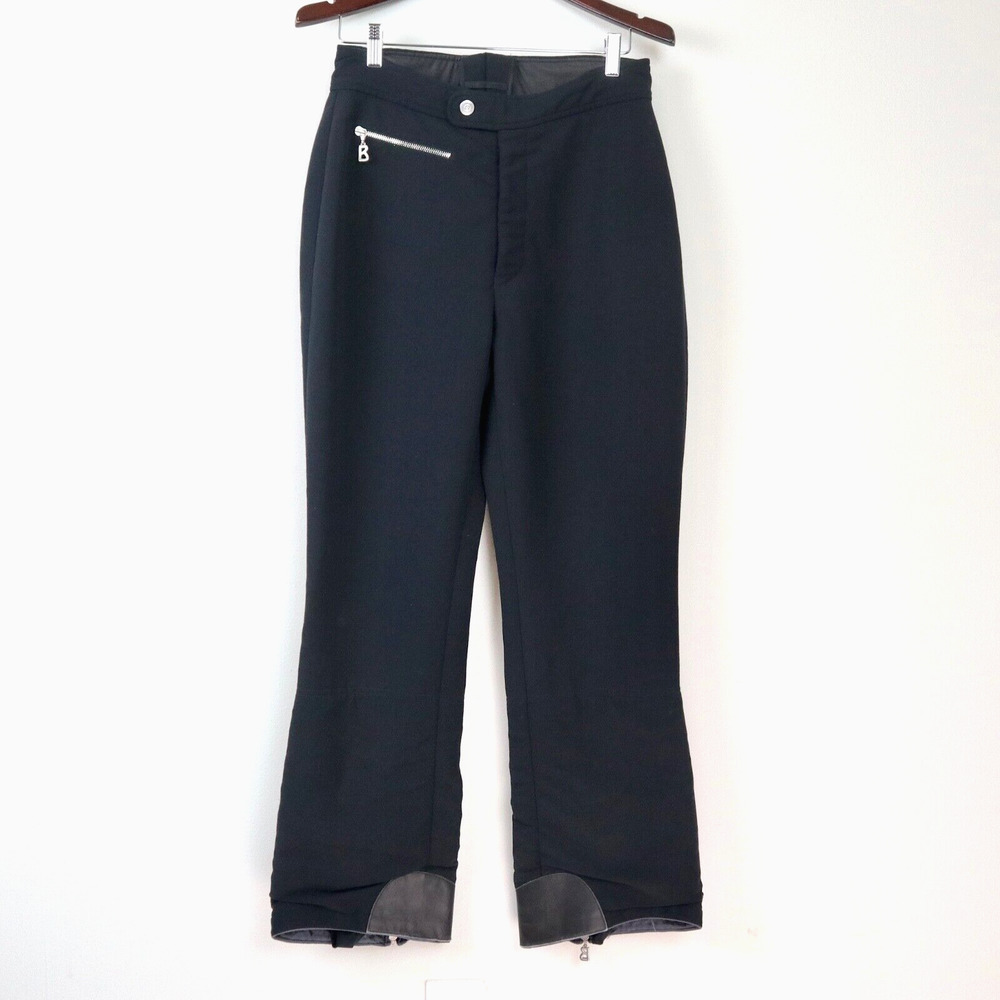 Vintage Bogner Womens Size 12 High Rise Bootcut Ski Pants Black *as is